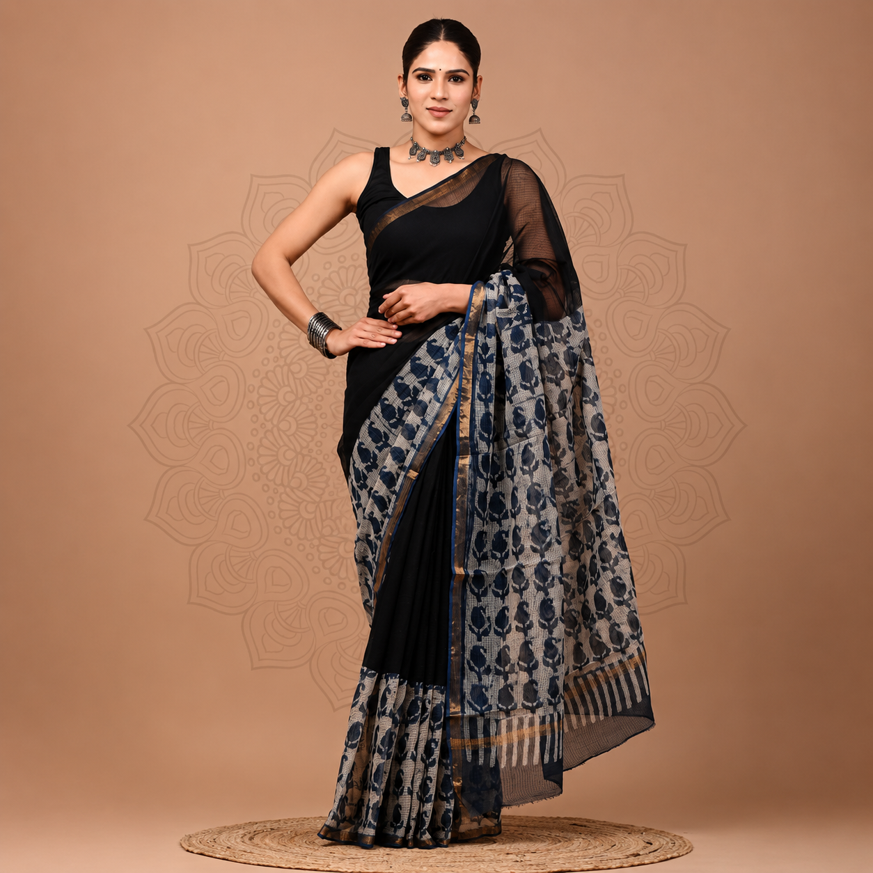 Hand block printed Kota