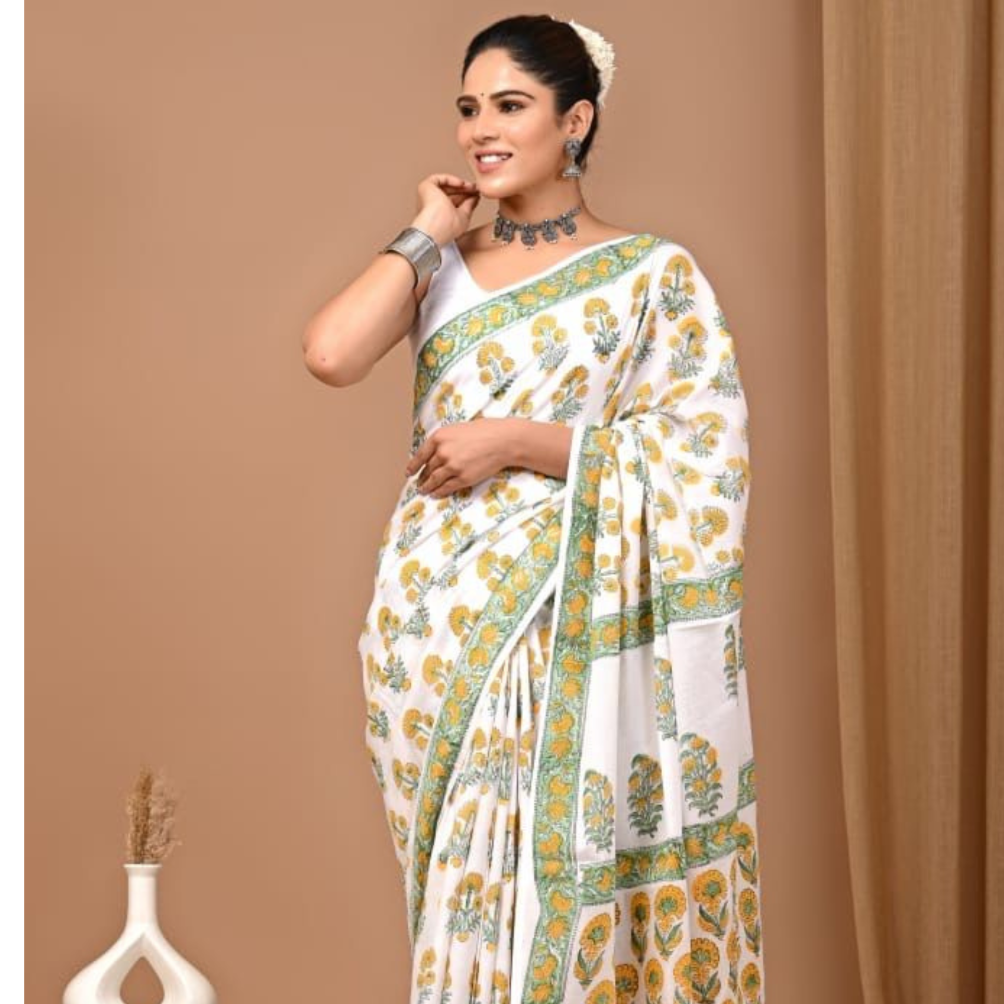 Hand Block Printed Linen